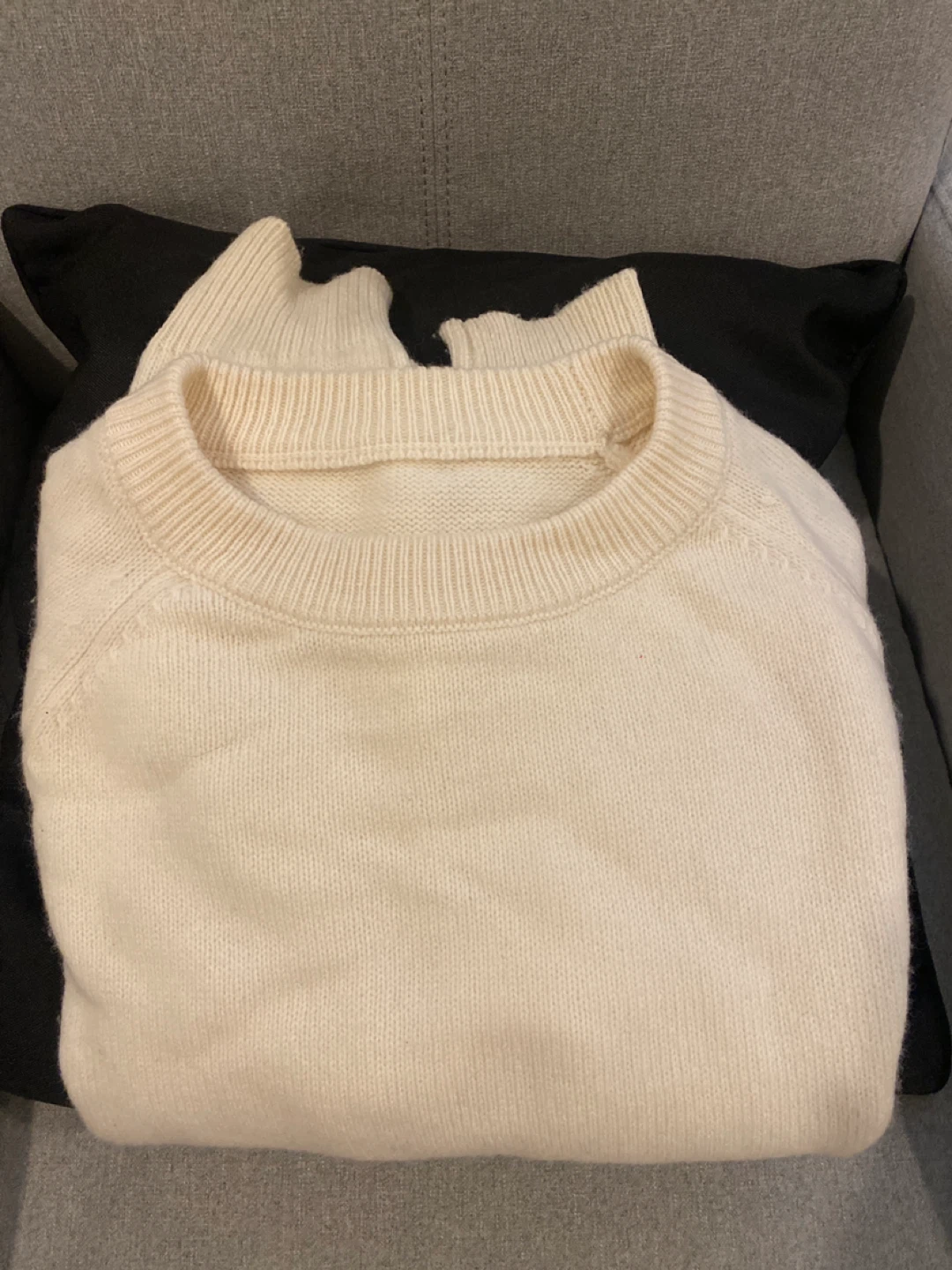 Cream Crew Neck Sweater