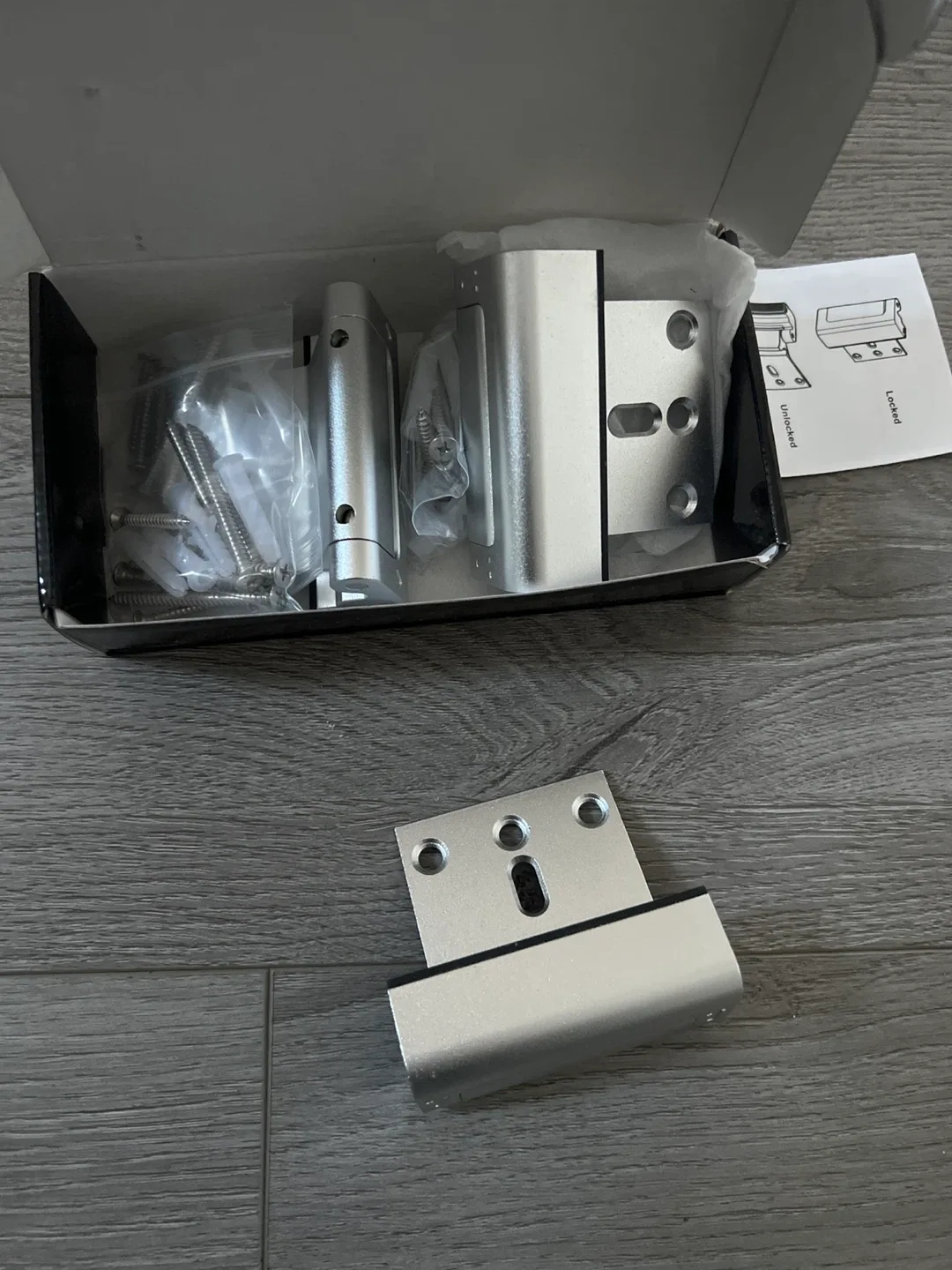 New Silver Door Security Bar with Box