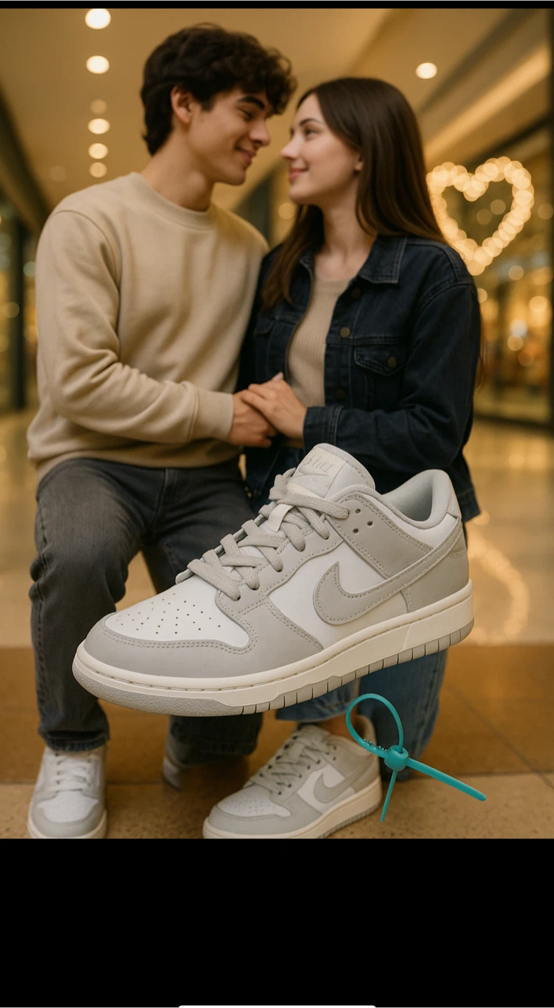 Nike SB Dunk Low Grey/White Size 37, 40 unisex