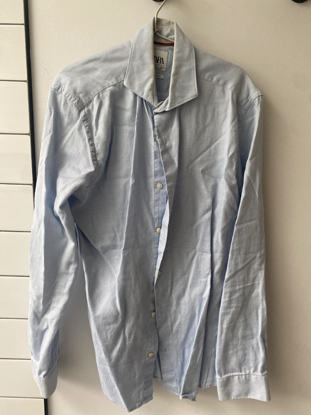 Zara Light Blue Dress Shirt - Size S