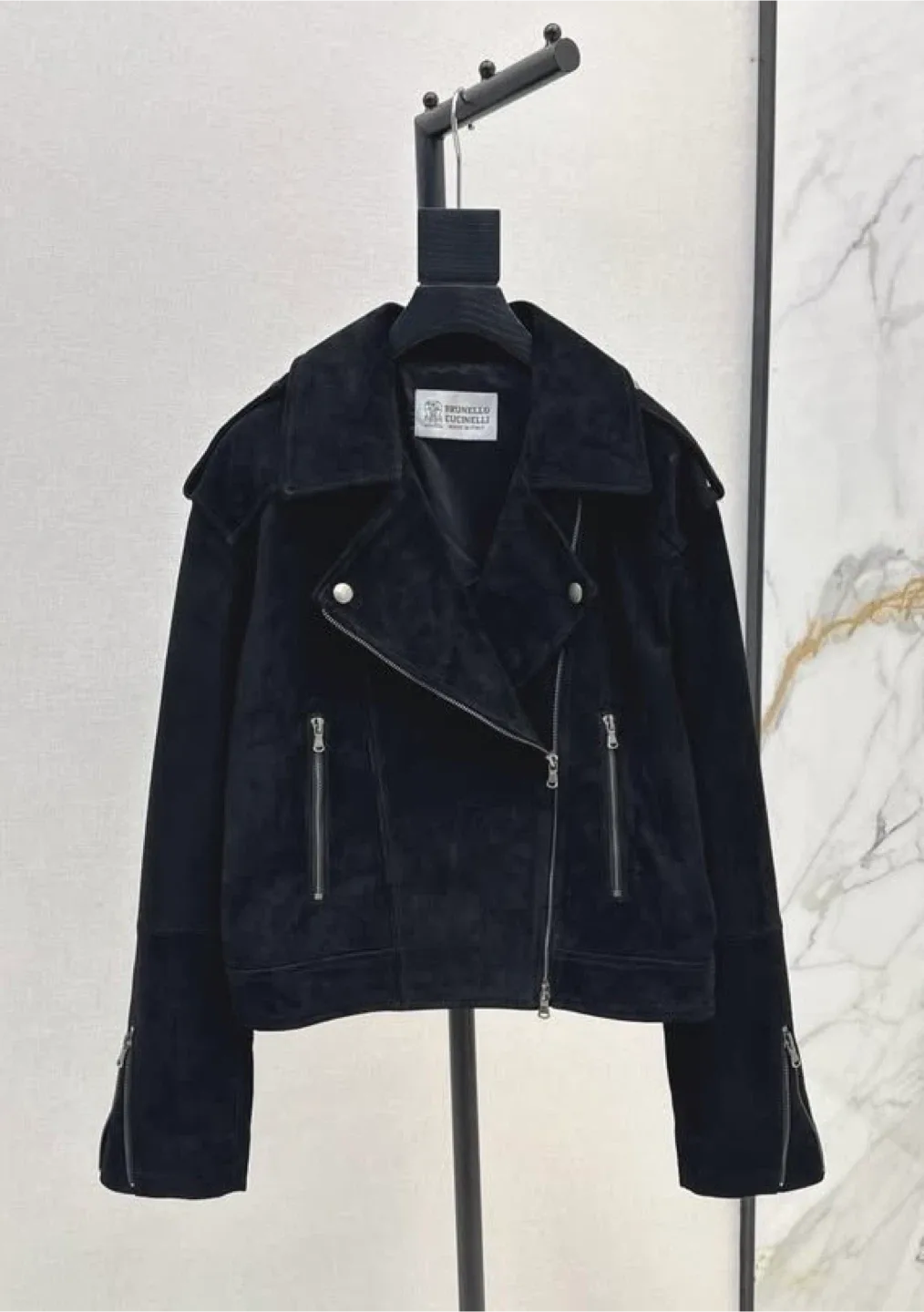 Stylish Genuine Suede Jacket – Size S (Brand New)