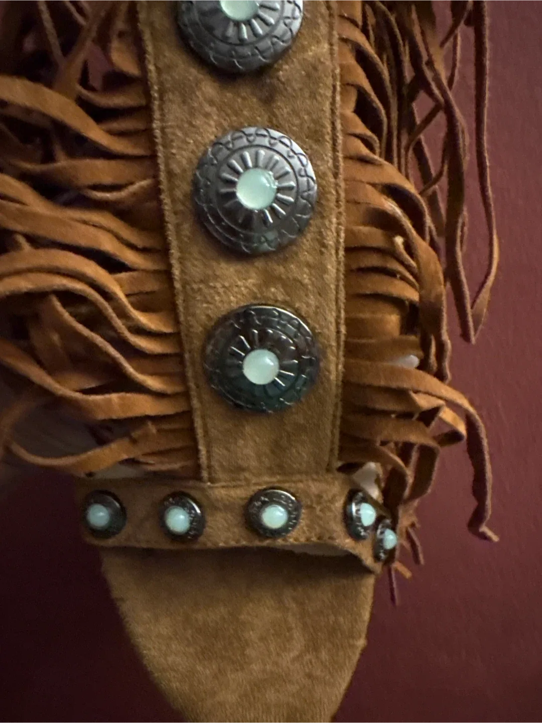 New Suede Fringe Heeled Sandals - image indicator(7)