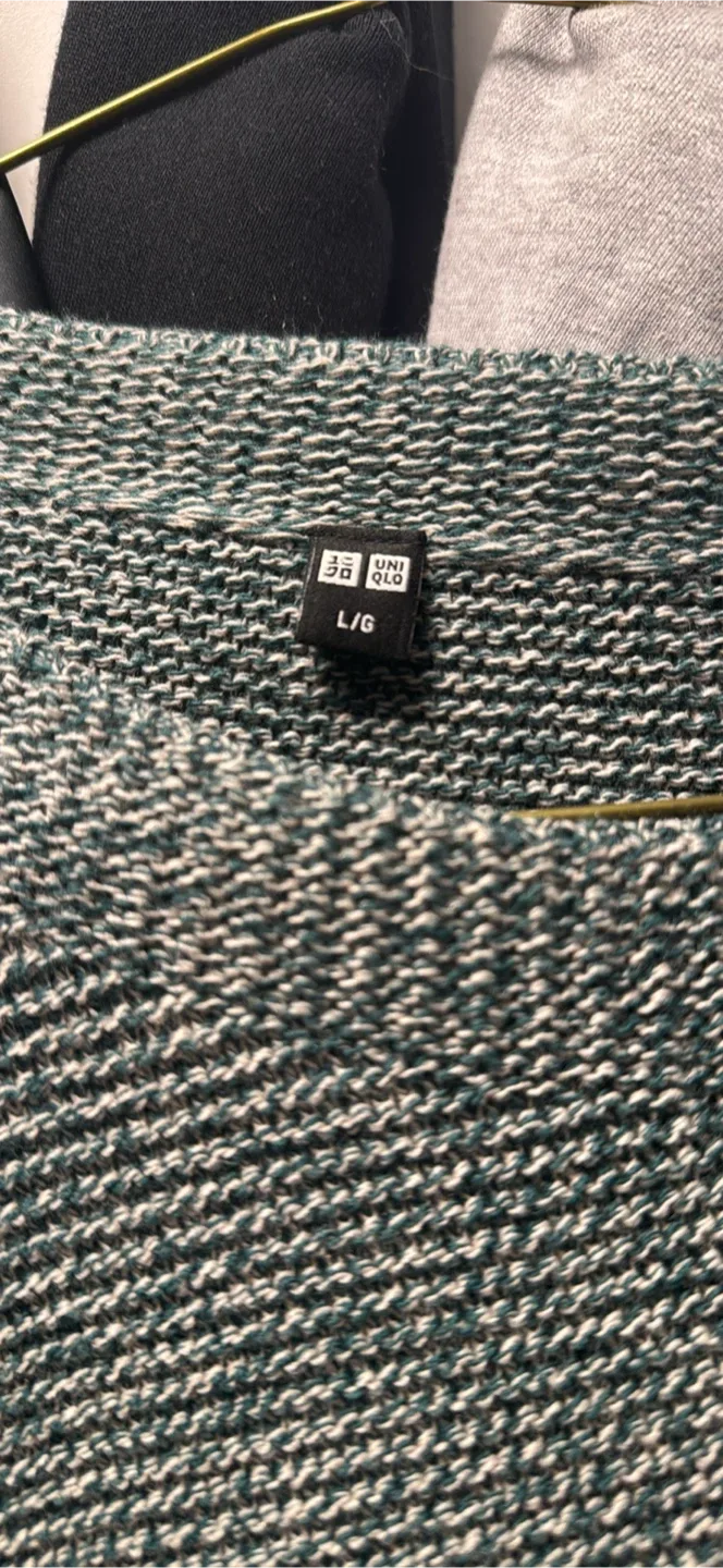 Uniqlo Green Knit Sweater - Size L