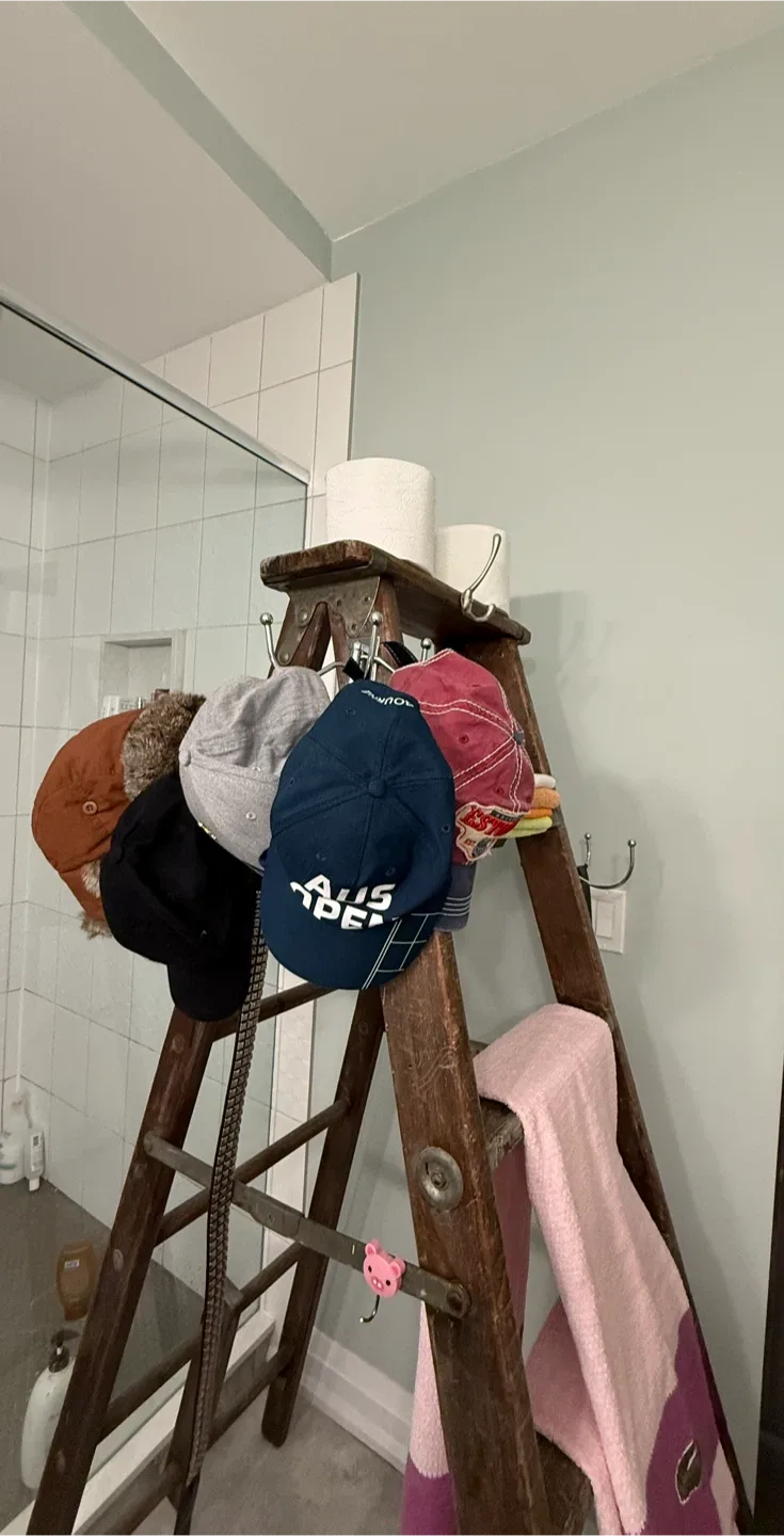 Repurposed antique wood ladder image indicator(5)