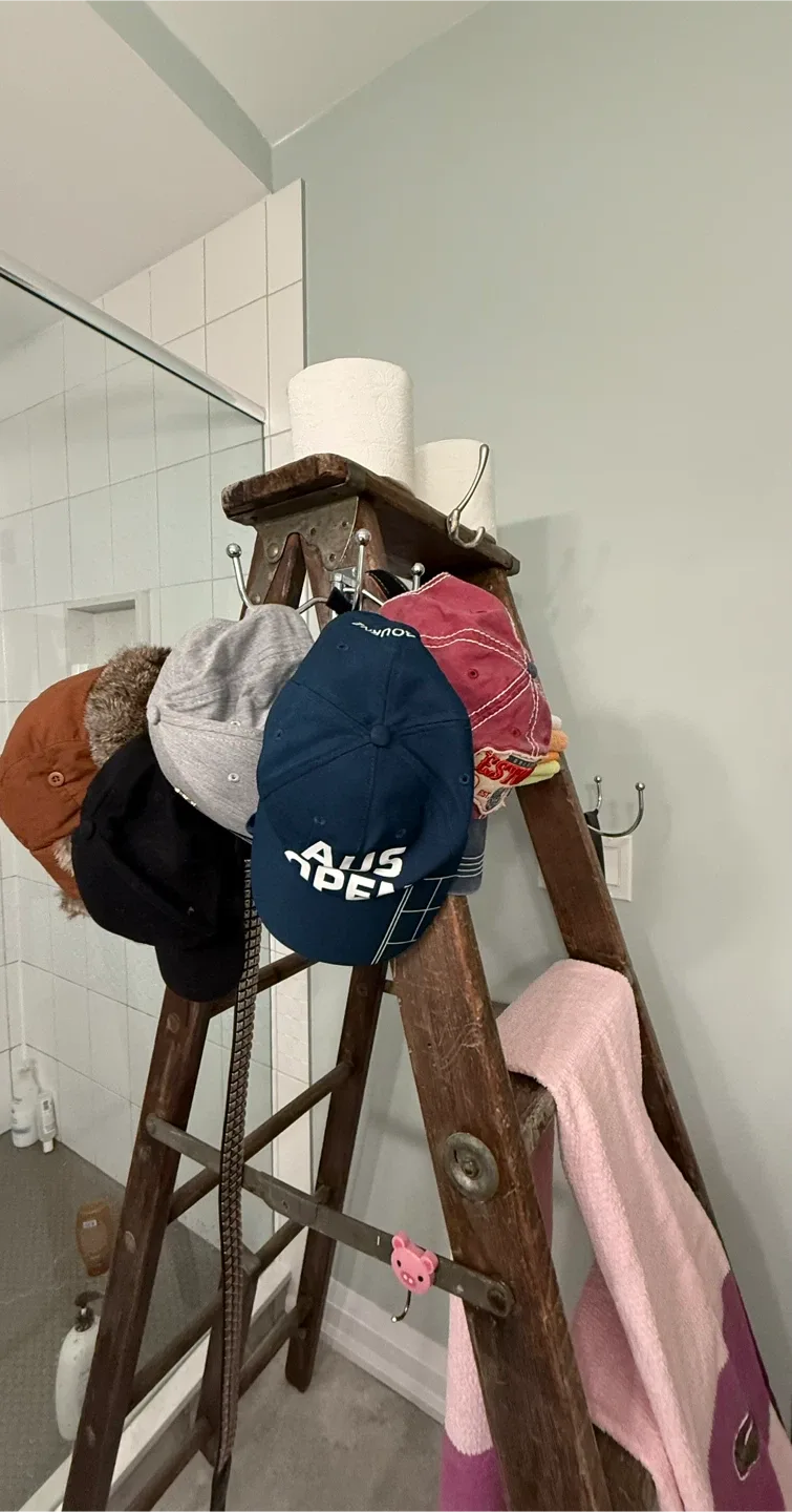 Repurposed antique wood ladder image indicator(8)