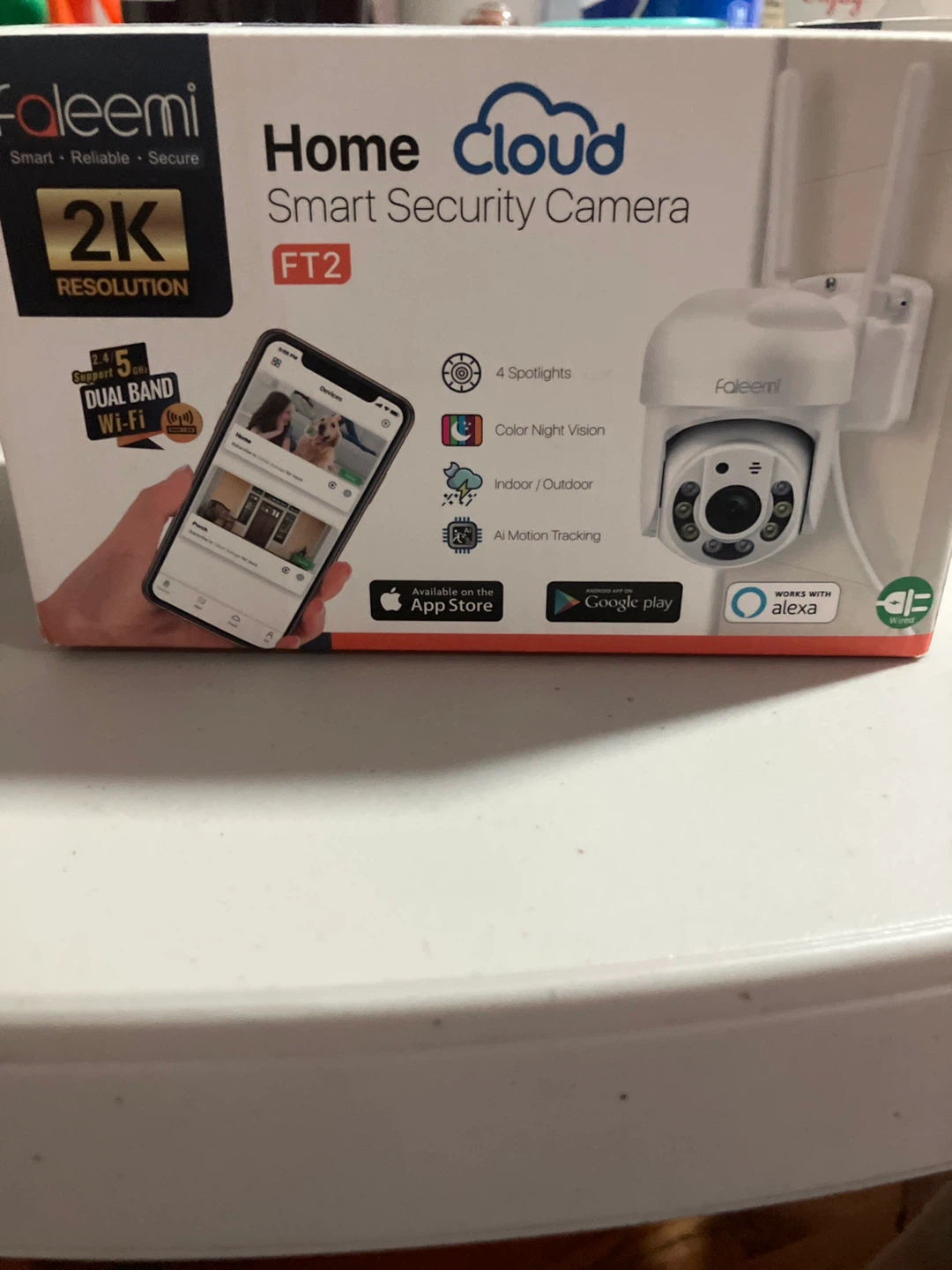 Faleemi Home Cloud FT2 Smart Security Camera - New