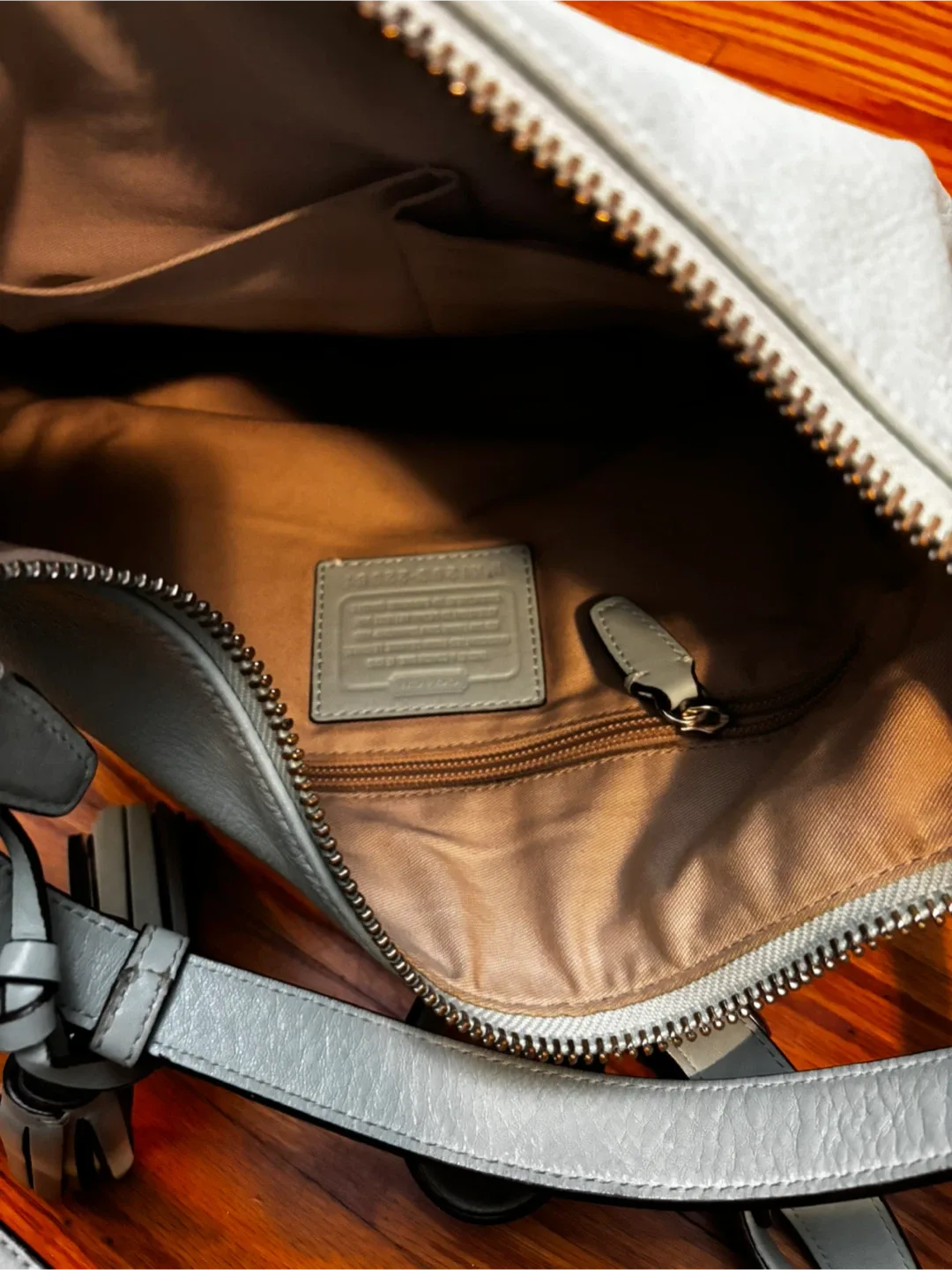 Coach Leather Bag - Light Teal image indicator(8)