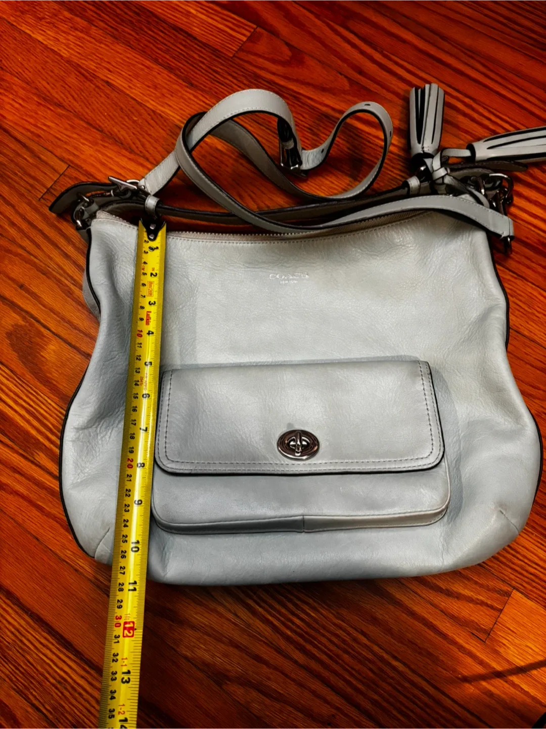 Coach Leather Bag - Light Teal image indicator(9)