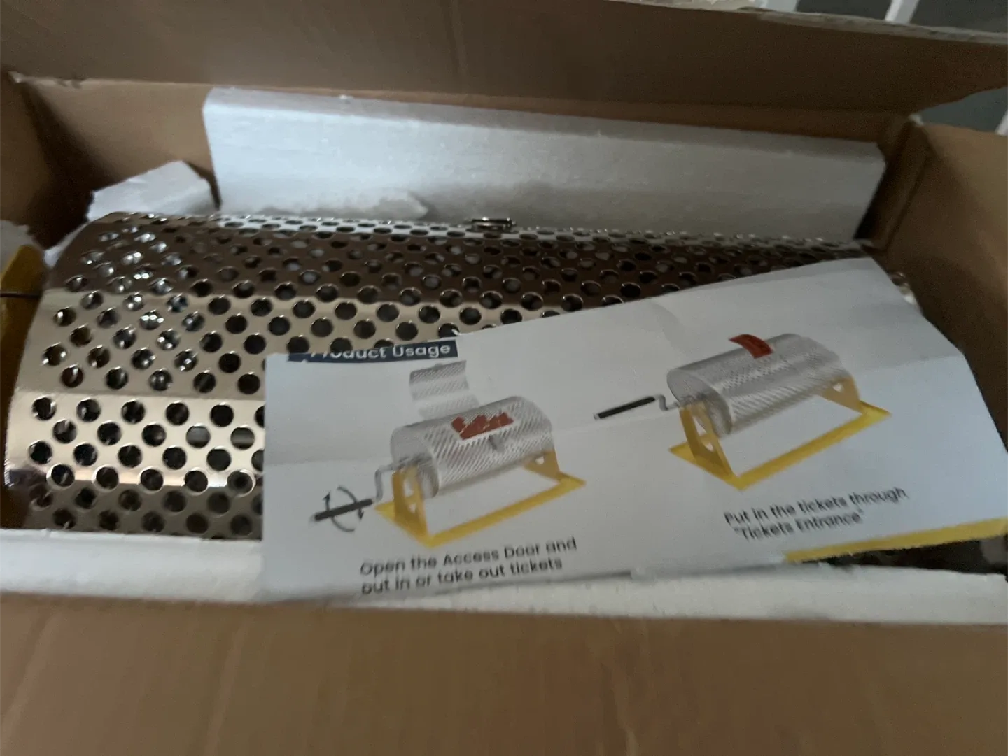 Raffle Ticket Drum Spinner