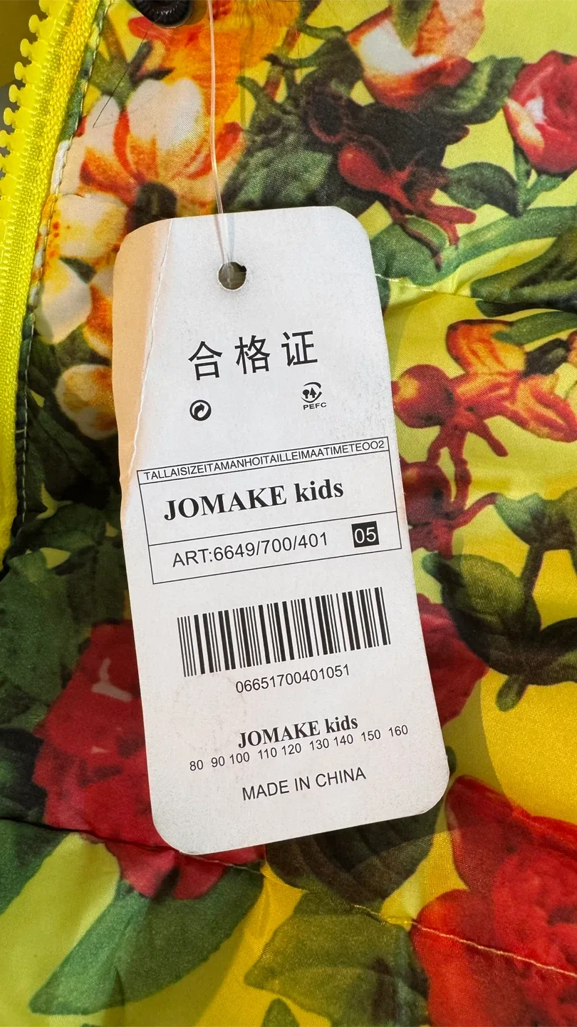 Jomake Kids Floral Puffer Jacket - Size 150 image indicator(4)