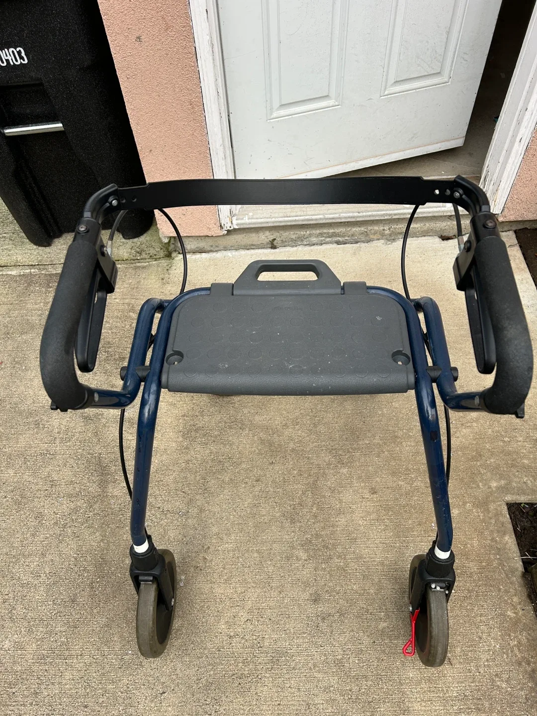 Dolomite walker Blue rolling walker with seat