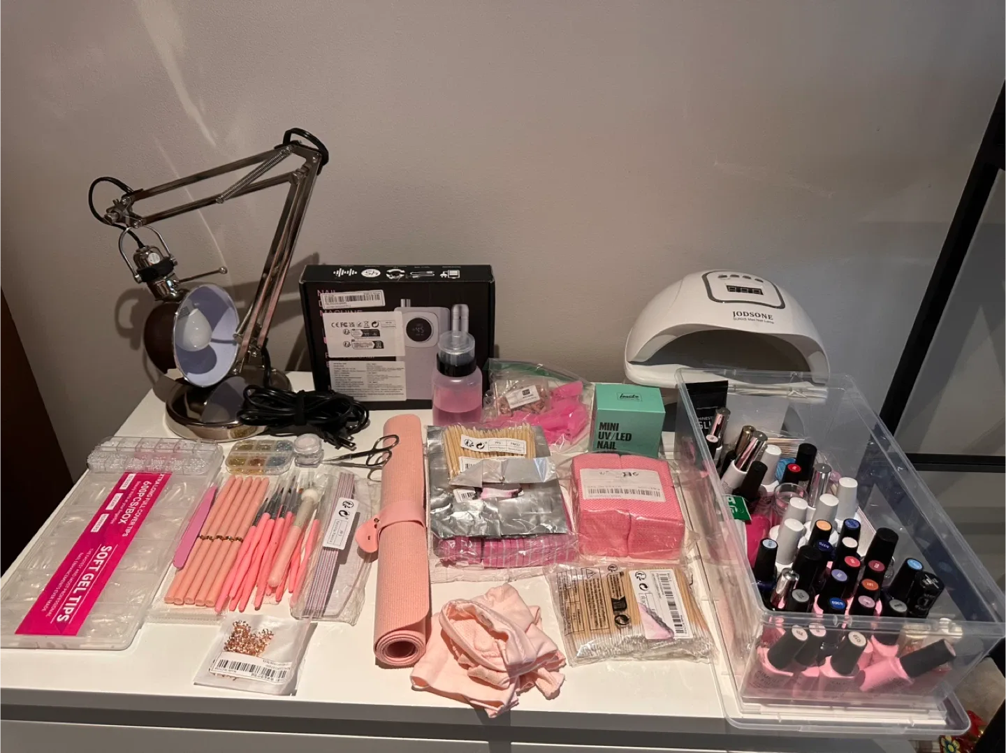 Nail Art Supplies Lot - Complete Set