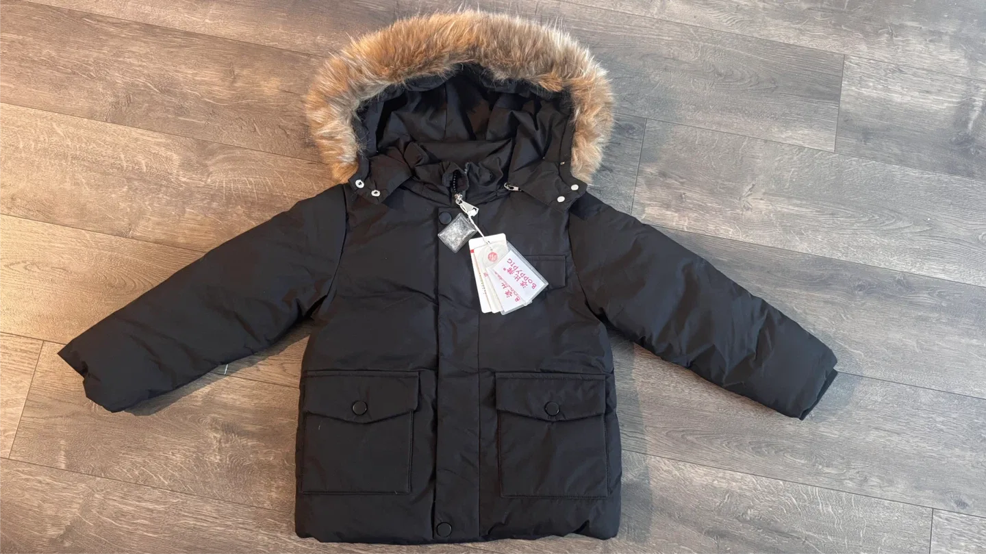 Boppydig Black Winter Coat Size 110