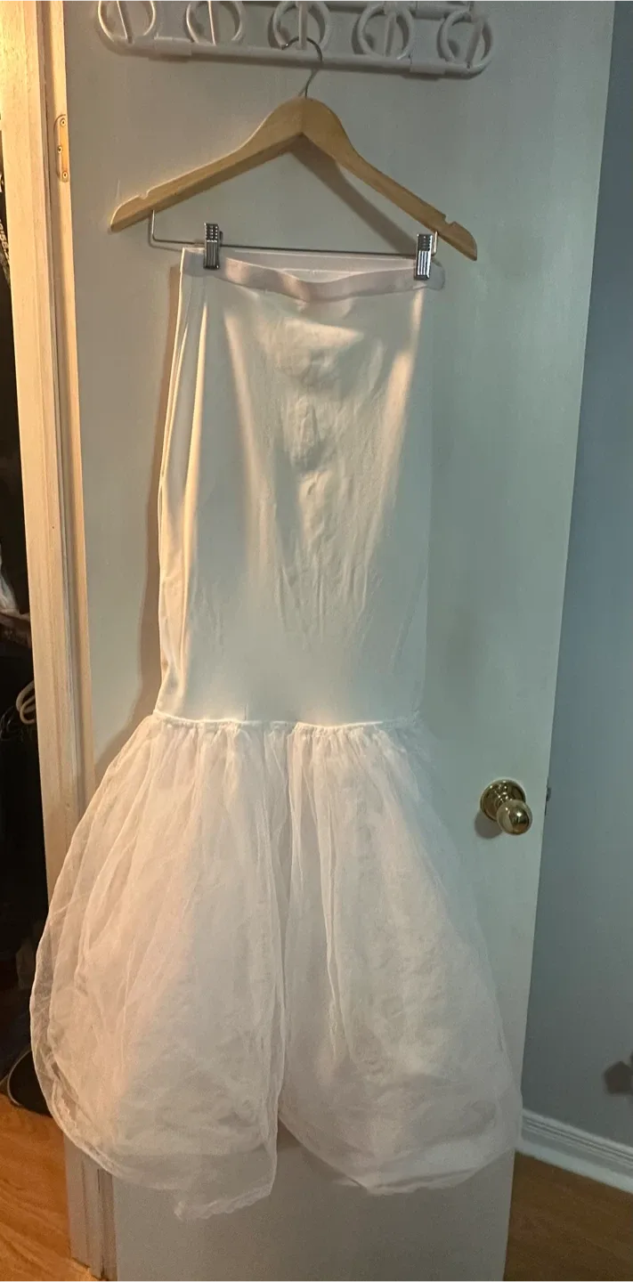 White Tulle Petticoat Skirt