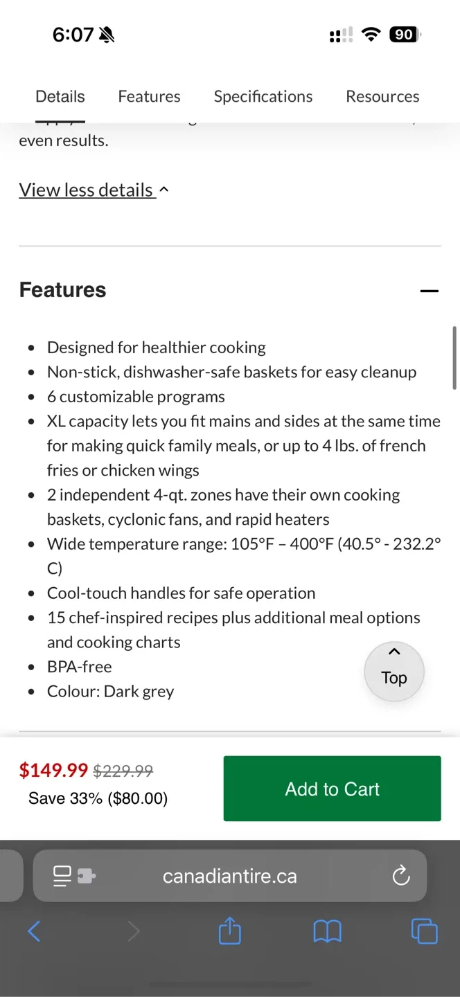 Ninja Foodi 2-Basket Air Fryer image indicator(7)