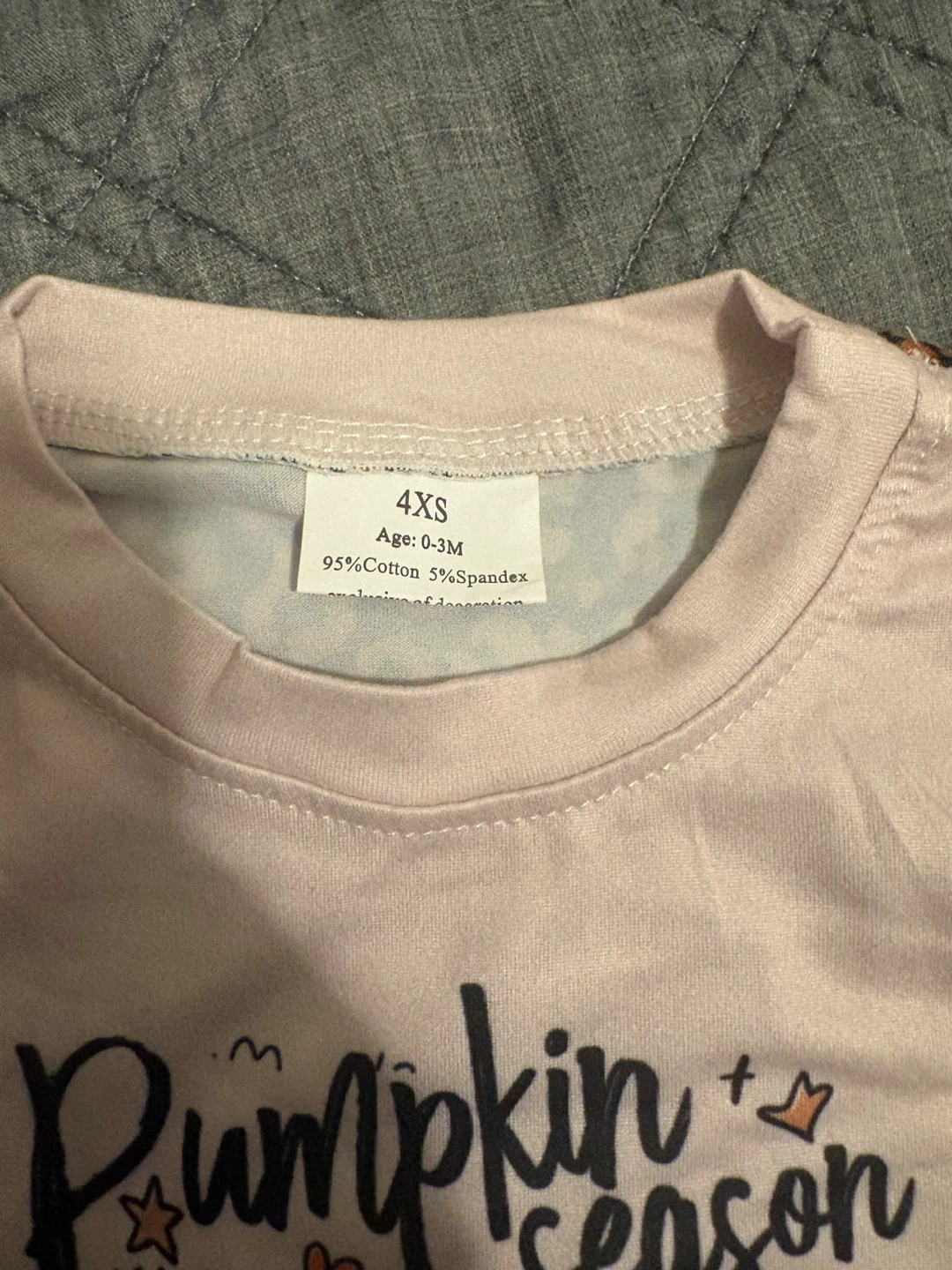 Pumpkin Season Baby Bodysuit (0-3M) - photo 2