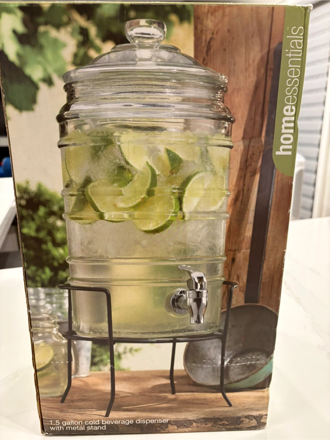 Home Essentials 1.5 Gallon Beverage Dispenser - New - photo 2