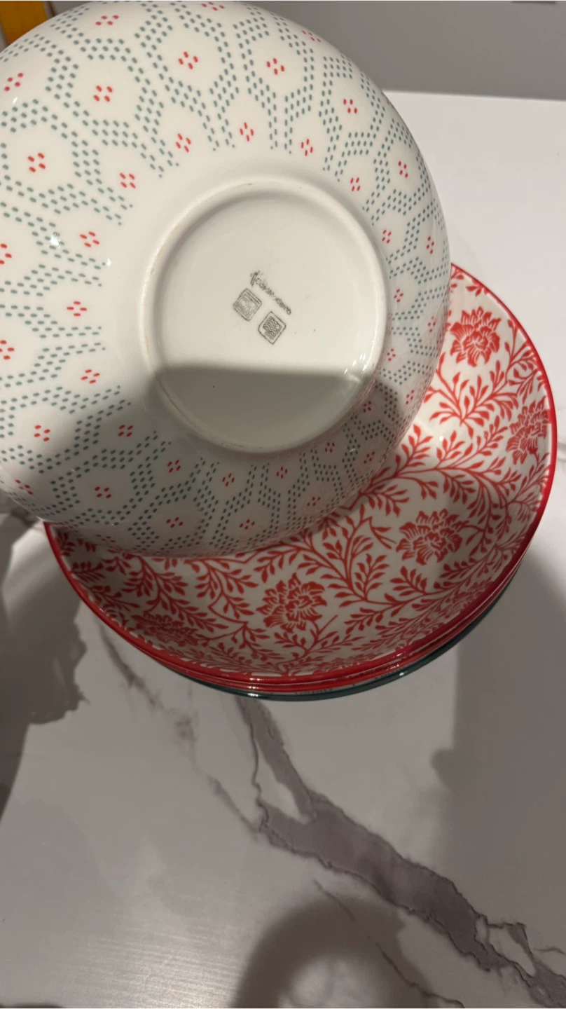 Set of 4 large pasta Bowls - photo 3