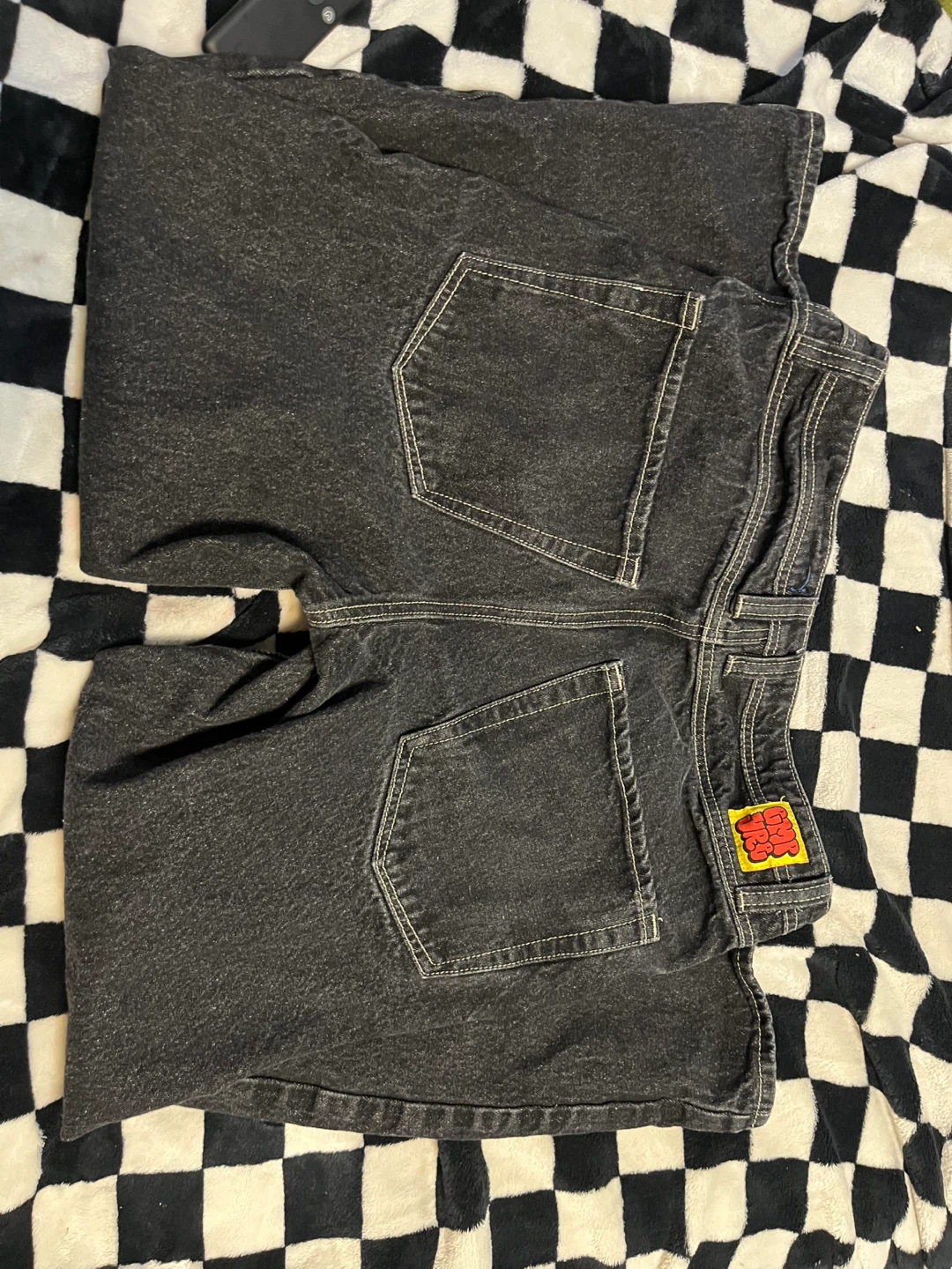 Empyre Black Denim Jeans - Size 30 WHITE STITCHING - photo 3