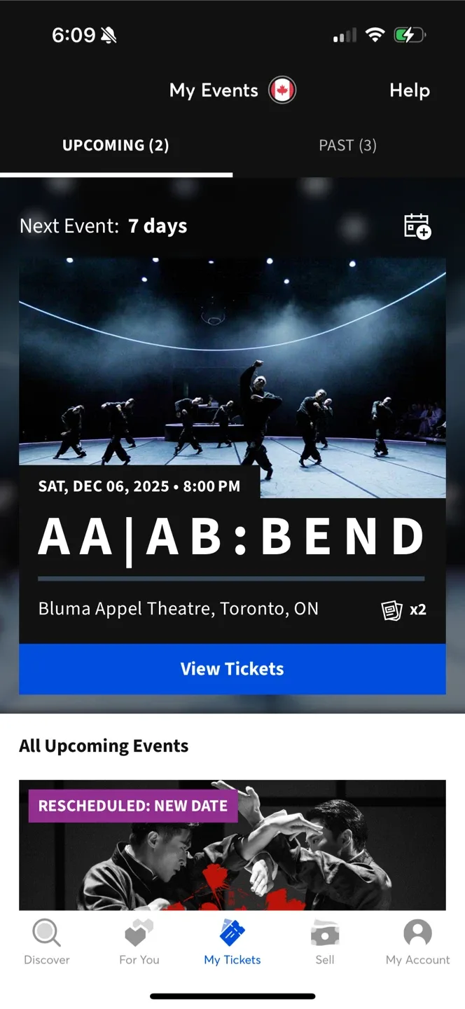 AA|AB: BEND Tickets (2) - December 6, 2025