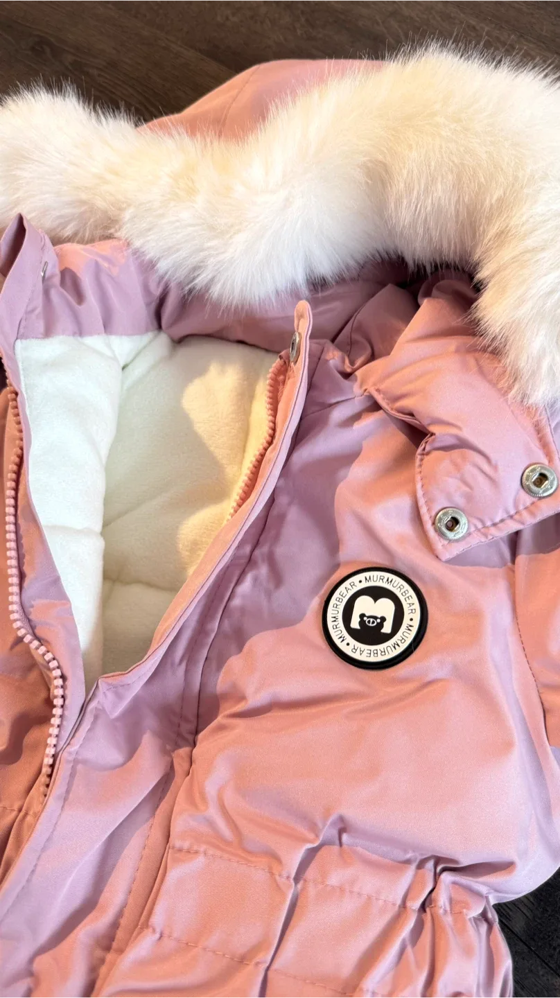 Murmur Bear 100cm Pink Snowsuit image indicator(3)