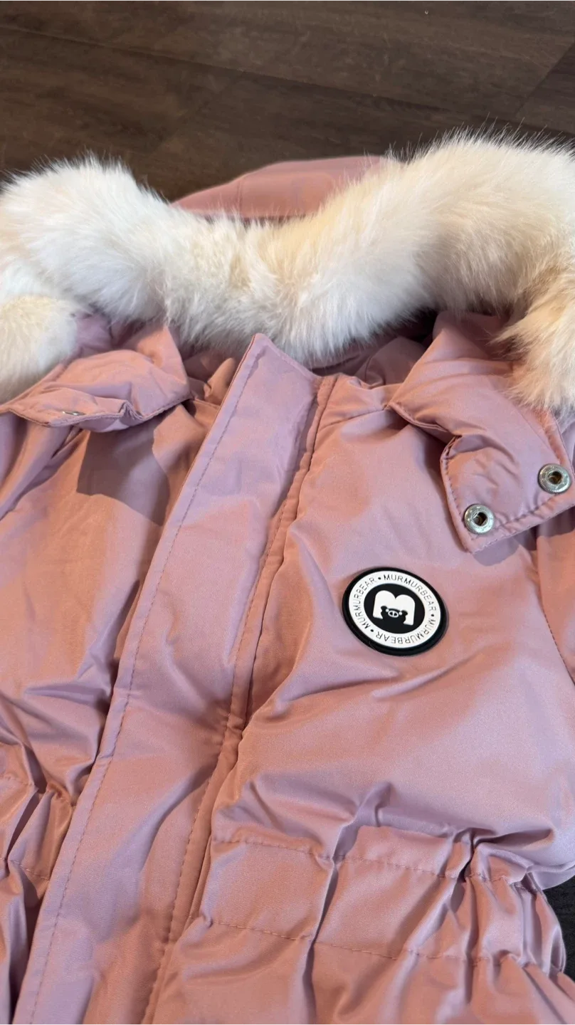 Murmur Bear 100cm Pink Snowsuit image indicator(2)