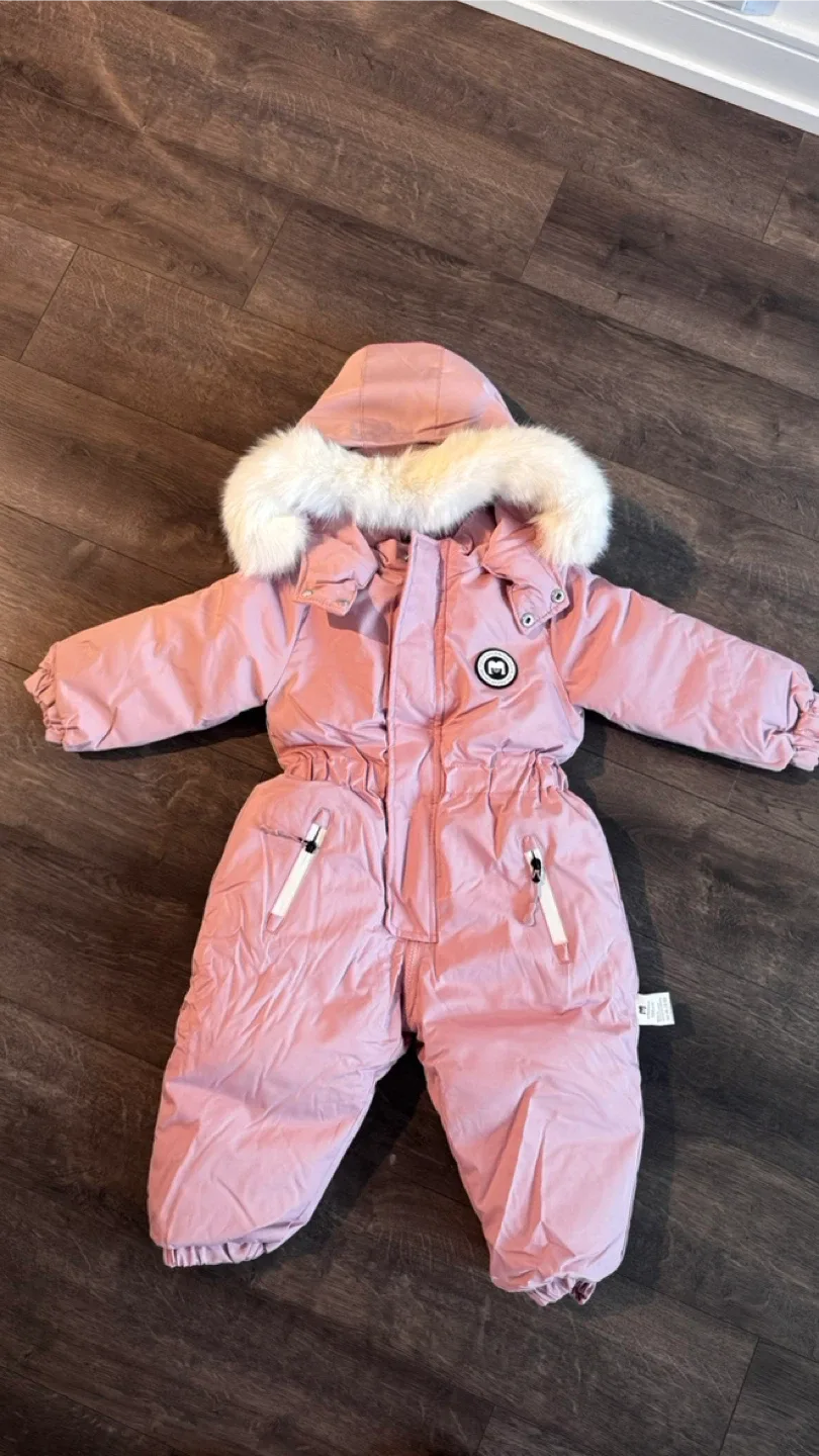 Murmur Bear 100cm Pink Snowsuit