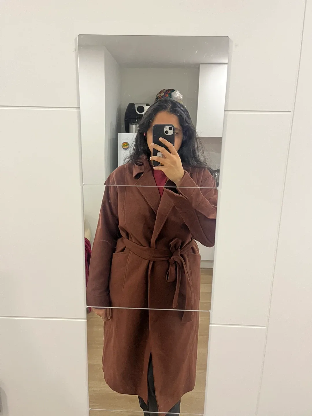 Suede Trench Coat image indicator(3)