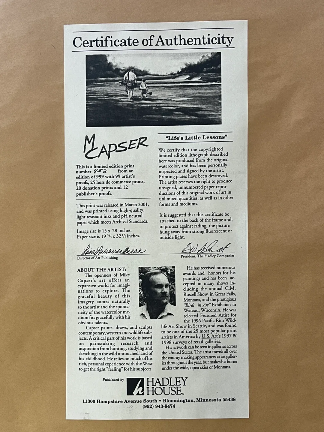 Mike Capser "Life's Little Lessons" image indicator(4)