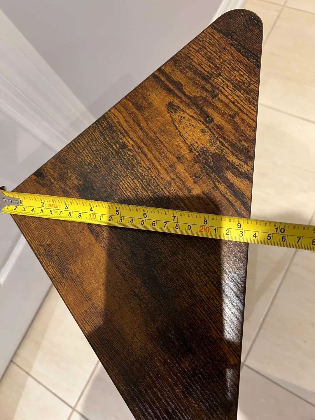 Corner Shelf - 3 Tier Rustic Brown & Black image indicator(7)