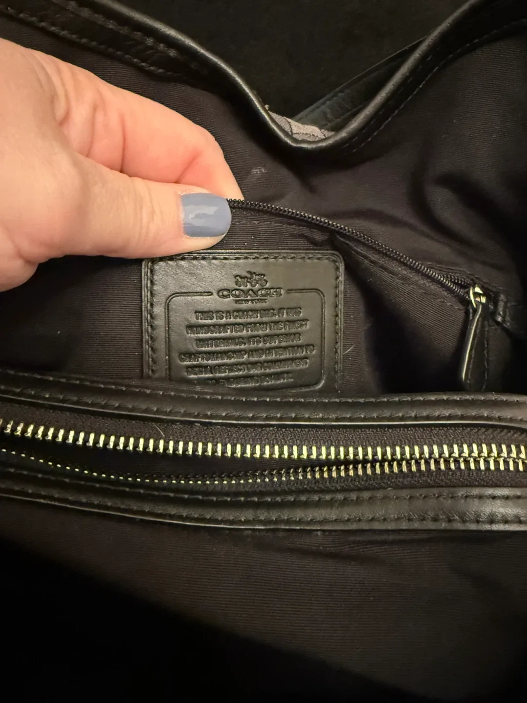 Genuine  Coach handbag image indicator(5)