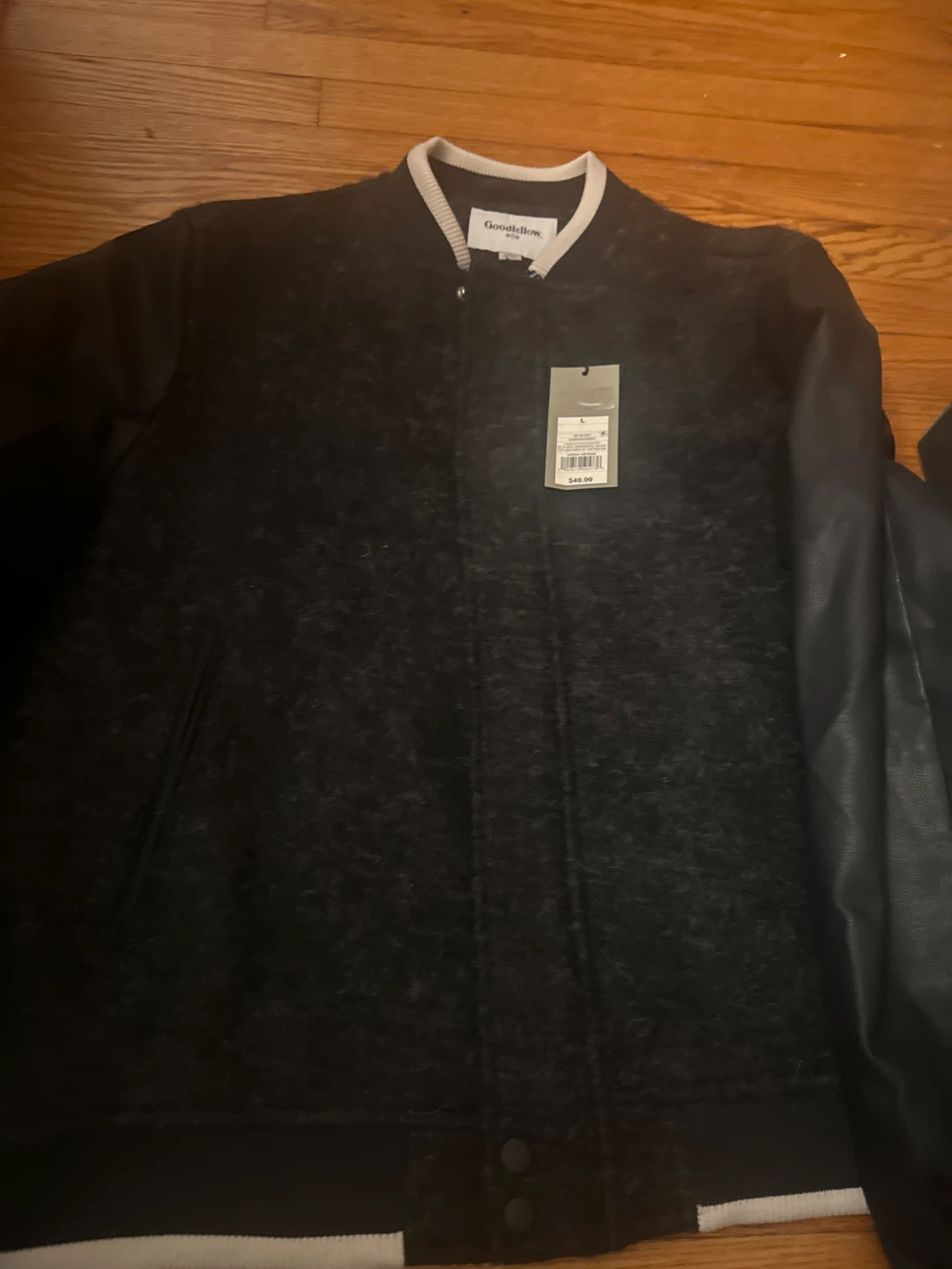 Goodfellow & Co. Black Varsity Jacket - Size L - photo 3