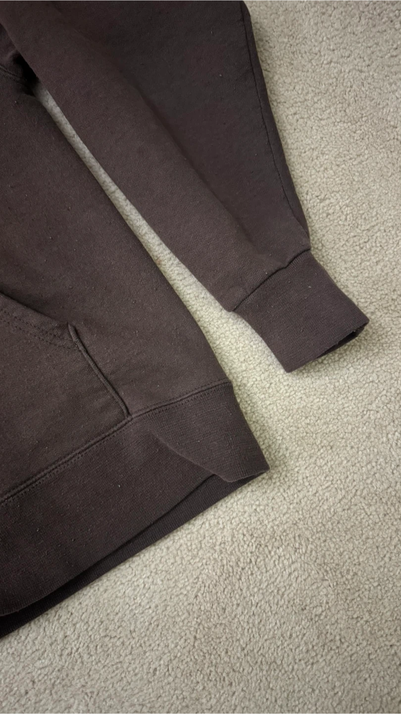 Fruit of the Loom Brown Zip-Up Hoodie - Size S - photo 3
