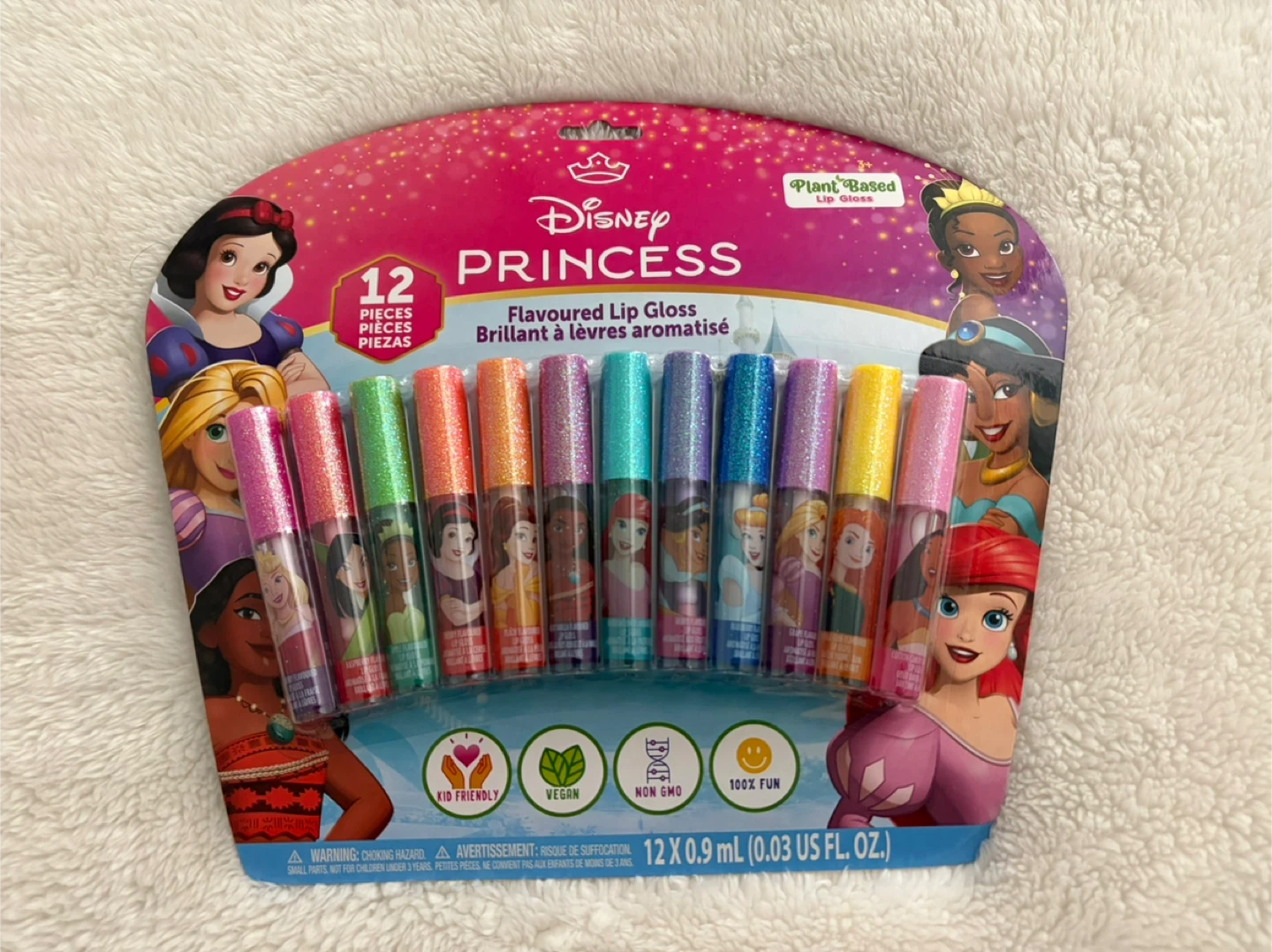 Disney Princess Flavoured Lip Gloss - 12 Pieces