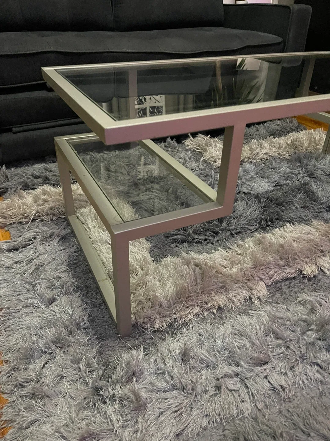 Modern Glass Top Coffee Table image indicator(3)