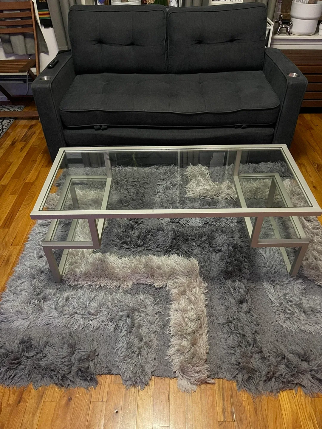 Modern Glass Top Coffee Table image indicator(5)