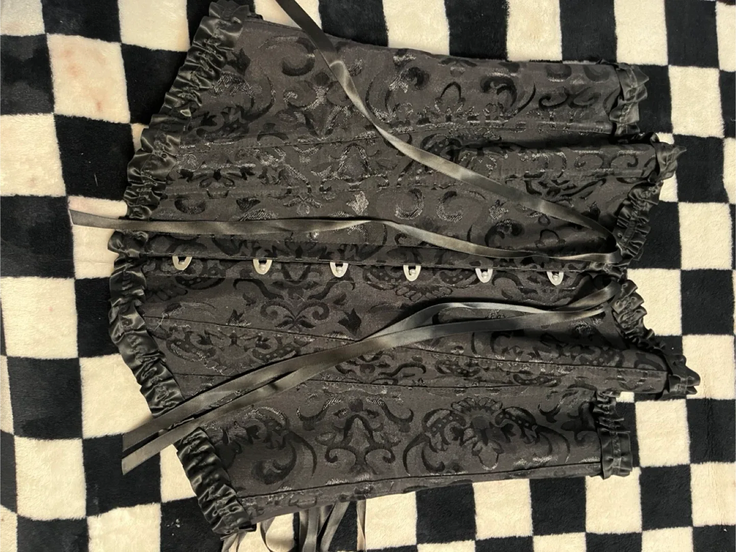 VRAPO Black Corset Top