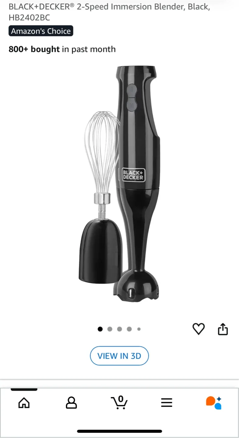 BLACK+DECKER 2-Speed Immersion Blender