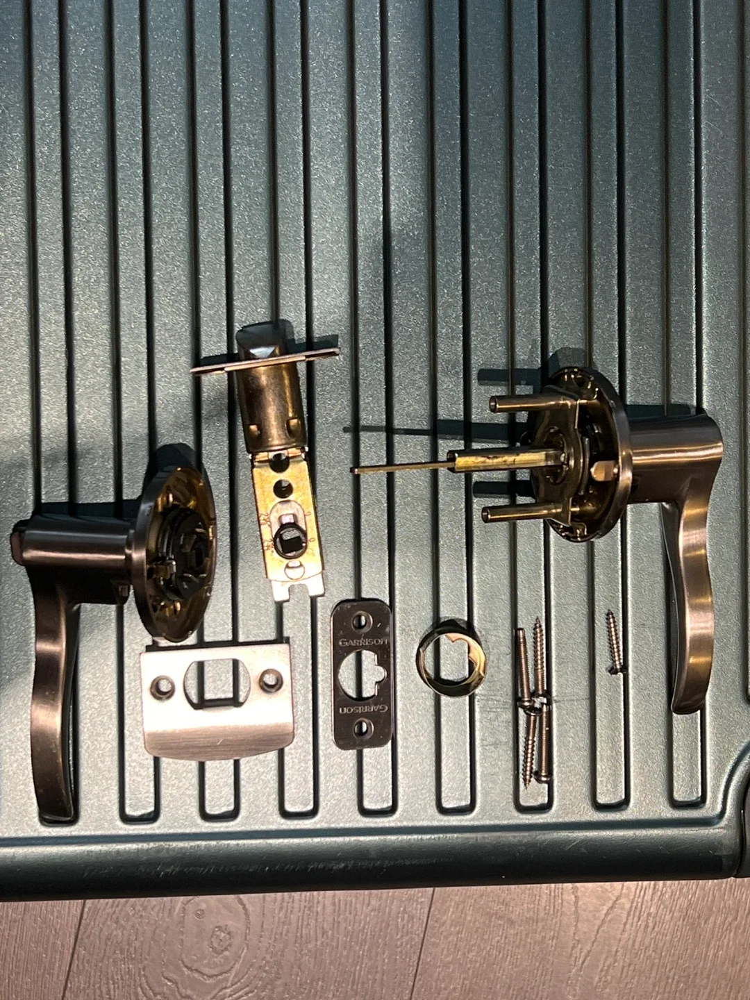 Garrison Door Handle Set - Bronze Finish image indicator(2)