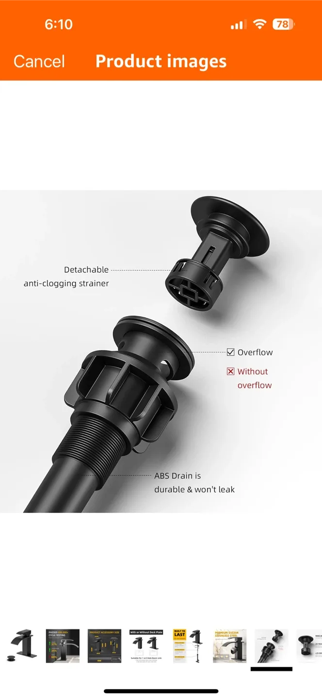 Black Waterfall Bathroom Faucet - New image indicator(7)