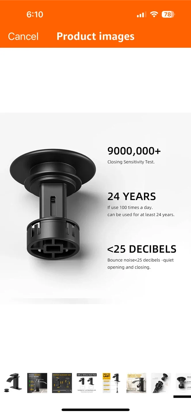 Black Waterfall Bathroom Faucet - New image indicator(8)