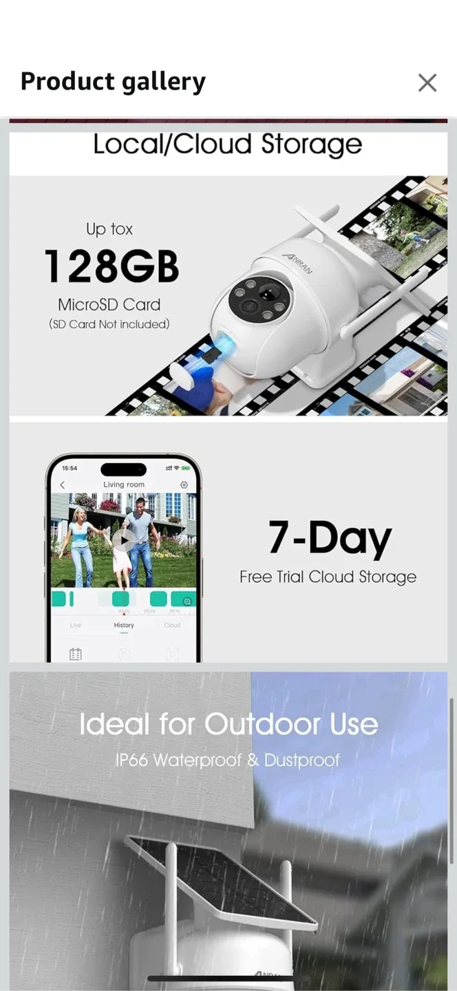 ANRAN Solar Powered Outdoor Security Camera image indicator(5)