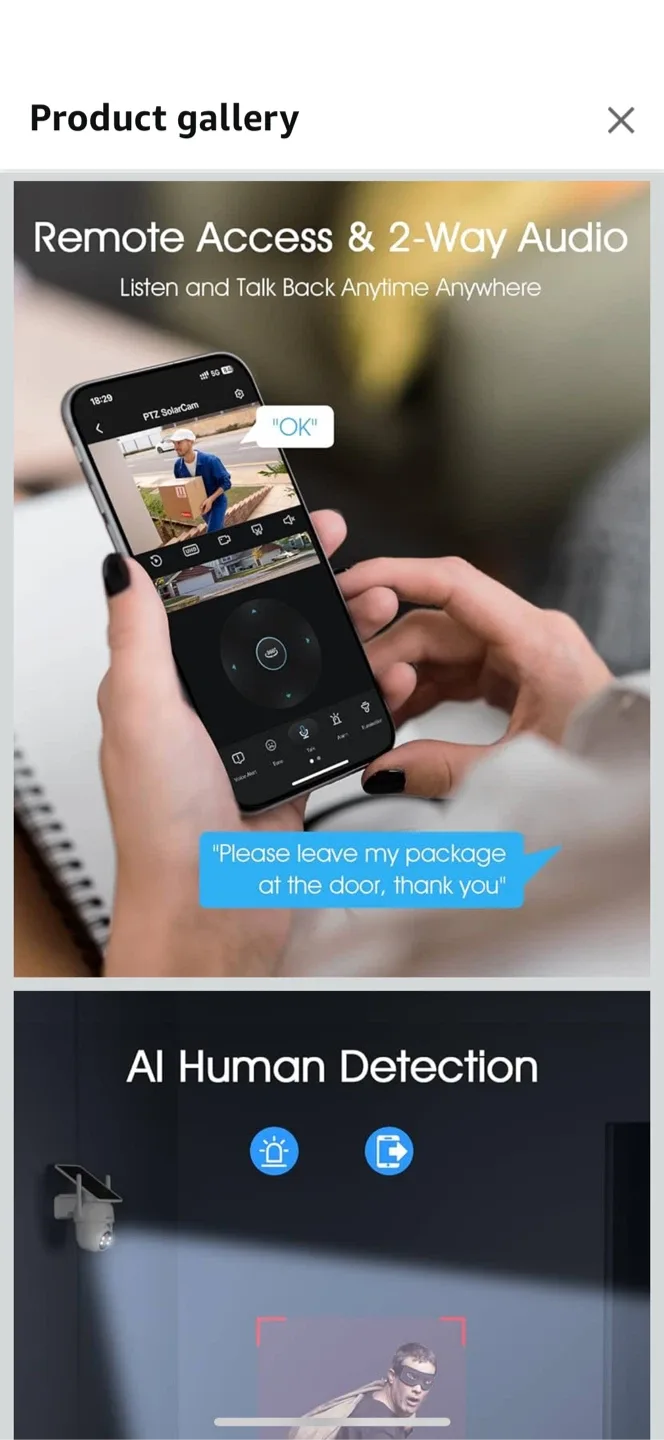 ANRAN Solar Powered Outdoor Security Camera image indicator(4)