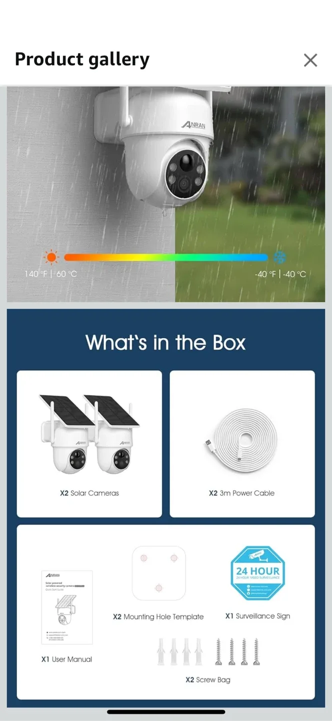 ANRAN Solar Powered Outdoor Security Camera image indicator(6)