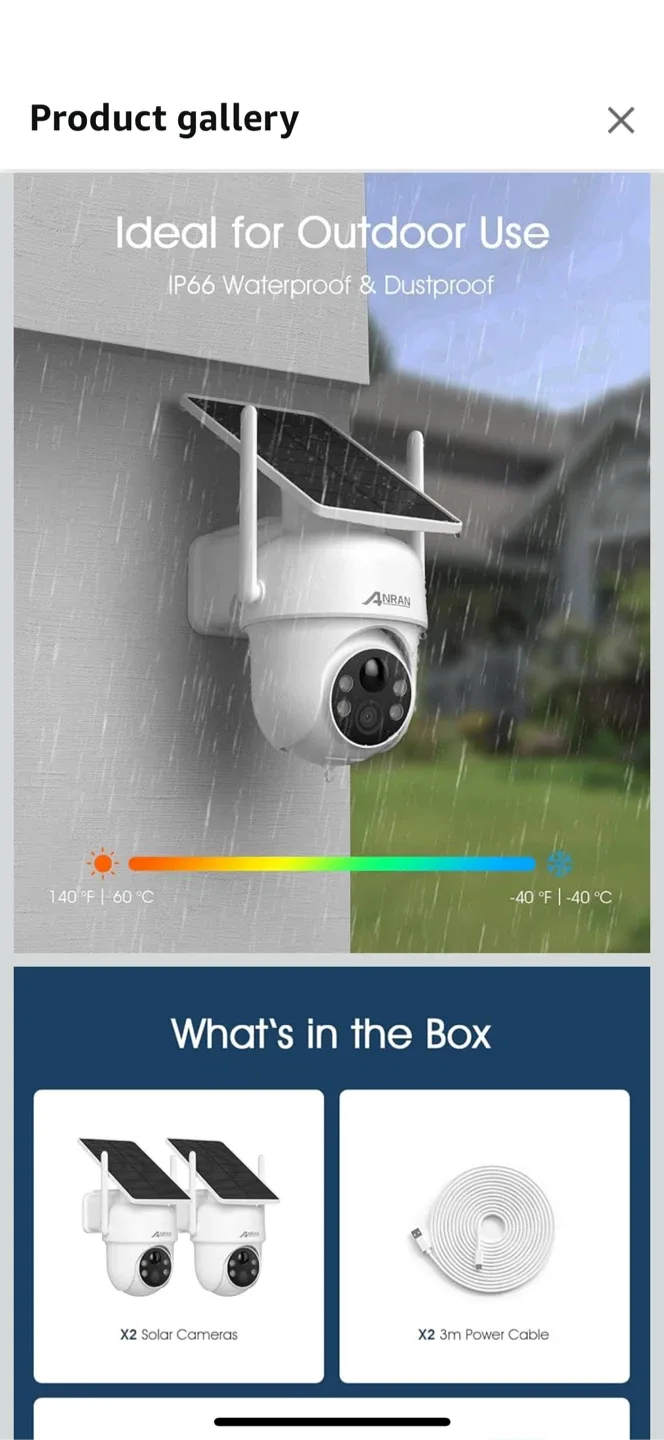 ANRAN Solar Powered Outdoor Security Camera image indicator(2)