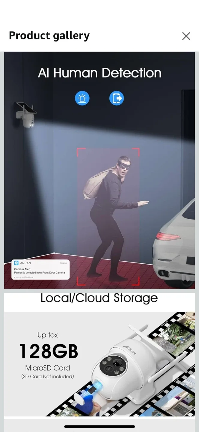 ANRAN Solar Powered Outdoor Security Camera image indicator(7)