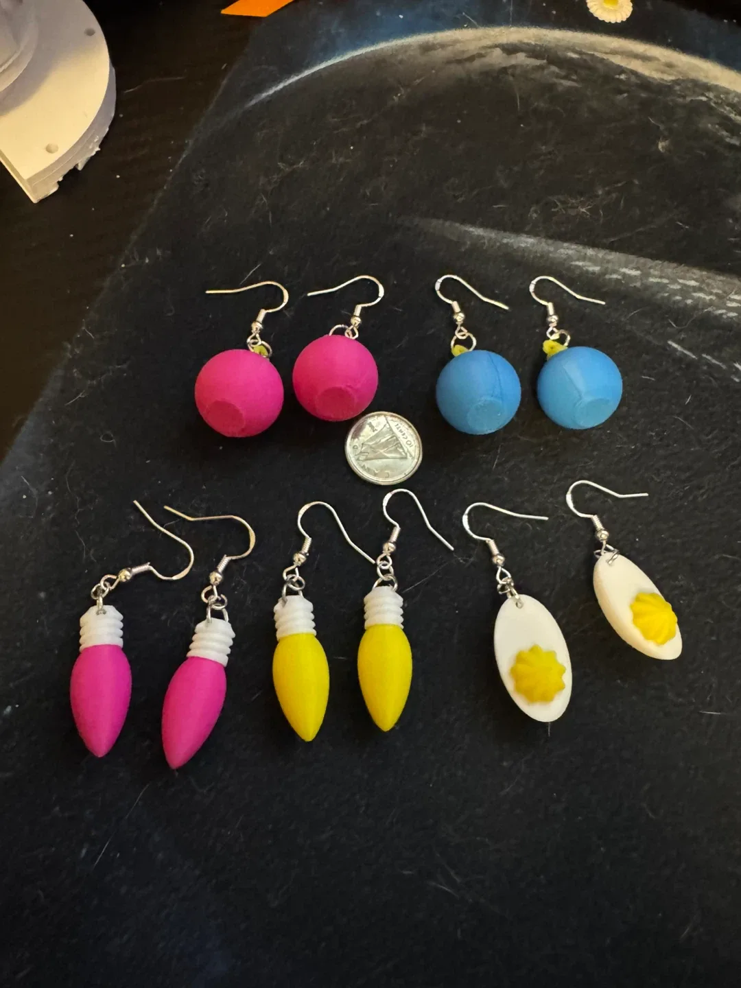 Handmade Christmas earrings