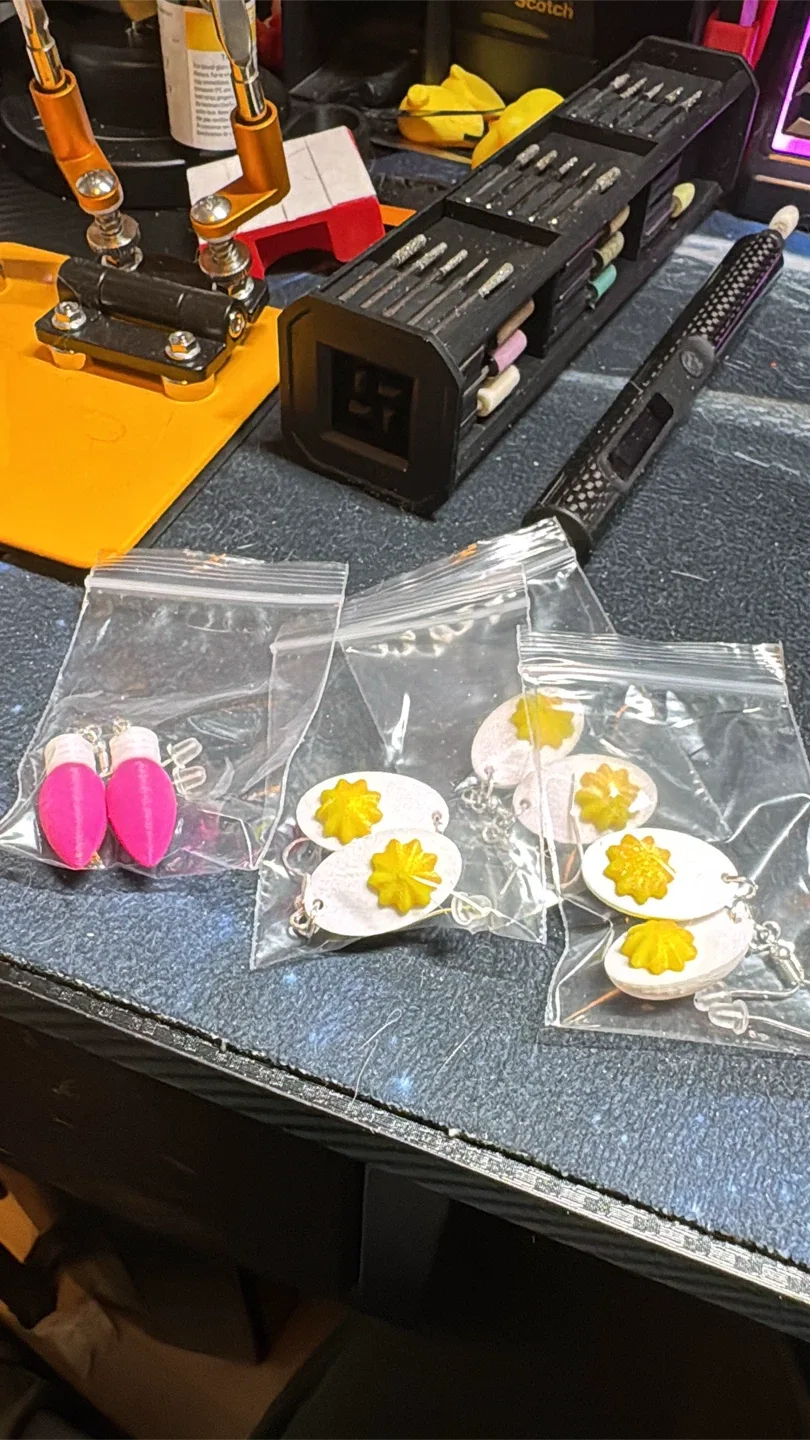 Handmade Christmas earrings image indicator(2)