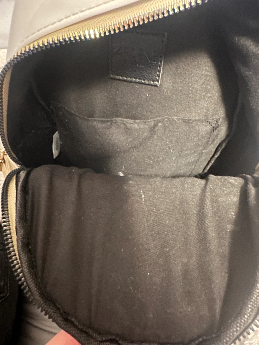 Mini Backpack - Black, Beige & White - photo 3