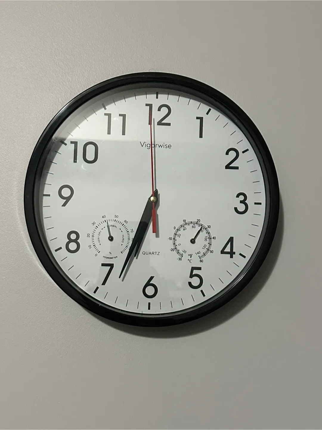 Vigorwise 10-Inch Wall Clock image indicator(3)